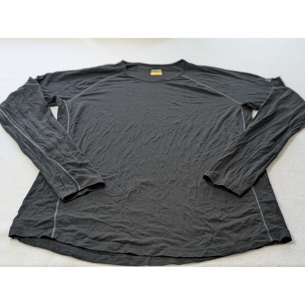 Icebreaker Mens XXL 150 Zone Merino Wool Blend Base Layer Shirt Long Slv Crew